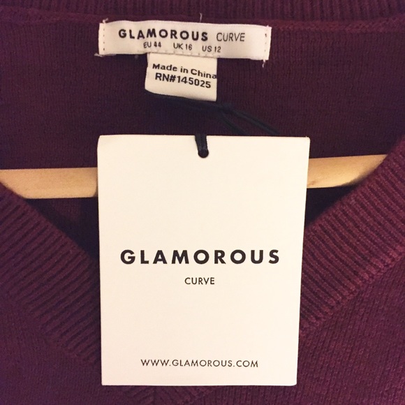 Burgundy Bell Sleeve Sweater 12, 18, 22, 24 - Picture 5 of 7